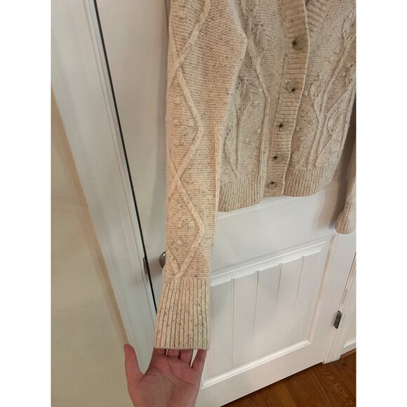 Roller Rabbit‎ Lambs Wool Blend Cardigan Sweater Sz Small - Picture 3 of 5